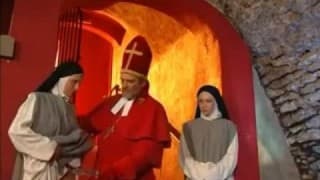 Priest blesses two curious nuns with his cock Priest blesses two curious nuns with his cock