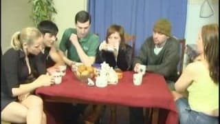 Group sex at tea party with young students Group sex at tea party with young students