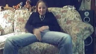 Amateur plays with her camera and herself