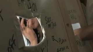 Slut is a cock sucking queen in the toilet Slut is a cock sucking queen in the toilet
