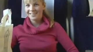 He fucks a blonde on the train He fucks a blonde on the train