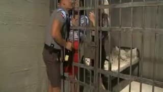Banged up bitches get fucked by guard Banged up bitches get fucked by guard