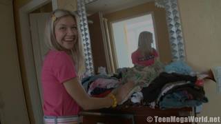A teen and two dildos A teen and two dildos