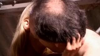 A mature man pleases a girl A mature man pleases a girl
