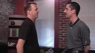 Gay friends fuck together in the living room Gay friends fuck together in the living room