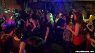 Some sluts fucking in a nightclub Orgy , Exhibitionist