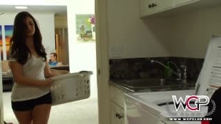 Brunette squirting girl gets laid by a black dick Brunette squirting girl gets laid by a black dick