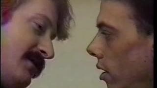 Amateur gay couple in front of the camera