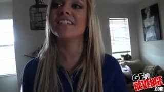 This blonde is being displayed by her ex-boyfriend Young, Blonde, POV , Small Tits, Ex-Girlfriend