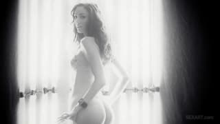 Anjelica Sage shows her sensuality