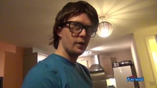 Sara Knight sucks this nerds cock until he cums Sara Knight sucks this nerds cock until he cums