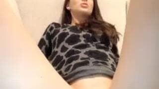 A sexy brunette masturbates for us on cam