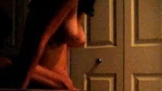 She is riding the cock of her man for fun