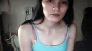 This amateur Asian touches herself on webcam This amateur Asian touches herself on webcam