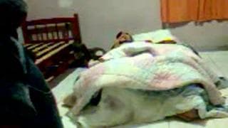 An amateur couple enjoy fucking at home