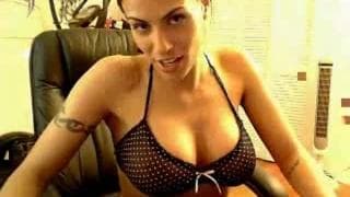 A beautiful milf plays with her sextoy