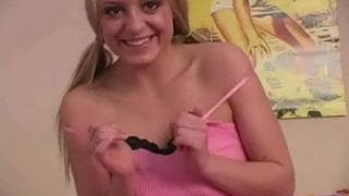 Delicate caresses on webcam for this blonde Delicate caresses on webcam for this blonde