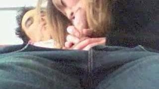 This blonde gives her boyfriend a blowjob This blonde gives her boyfriend a blowjob