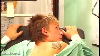 Two gay men fuck at the doctors! Two gay men fuck at the doctors!
