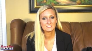 Addison is happy to be in this casting Blonde, Facial Ejaculation, POV , Casting Porno, Full HD