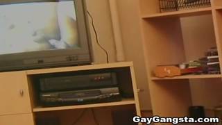 Horny black men watching porn and fucking Horny black men watching porn and fucking