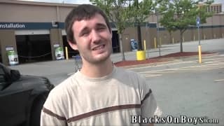 Caleb Bridges has a double dose of black cock Caleb Bridges has a double dose of black cock