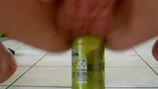 This bitch shows us how to use a bottle This bitch shows us how to use a bottle