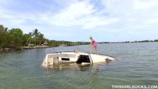 She sucks dick while on a boat She sucks dick while on a boat