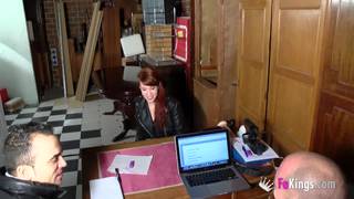 Lilyan is a beautiful redhead in a casting Lilyan is a beautiful redhead in a casting