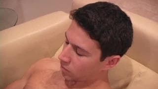 This dark haired strong guy enjoys his wank This dark haired strong guy enjoys his wank