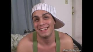 This twink takes his first black dick! This twink takes his first black dick!