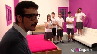 An orgy with sexual frustrated students! An orgy with sexual frustrated students!