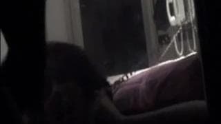 A young woman plays with herself