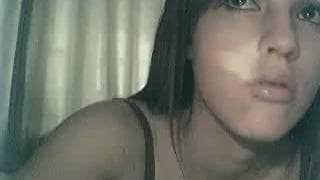 A brunette who masturbates her ass