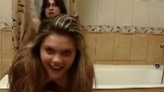 A young amateur couple who love doggy style A young amateur couple who love doggy style