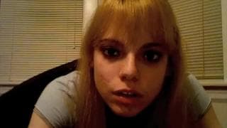 This teen blonde gets a face full