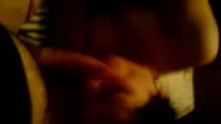 A woman is giving a great blowjob on camera A woman is giving a great blowjob on camera