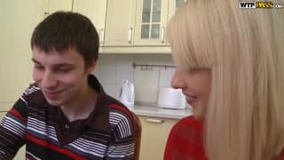 Blonde slut gets a hard cock in her Blonde slut gets a hard cock in her