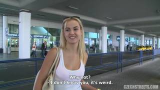 Kristyna is a cute blonde fucking on the car Kristyna is a cute blonde fucking on the car