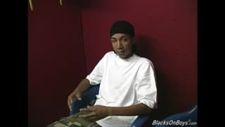 Thin twink gets two big hard dicks Thin twink gets two big hard dicks