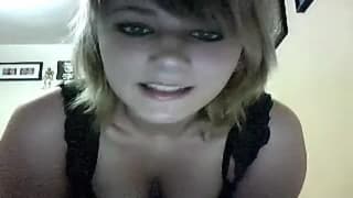 She teases us in front of her webcam