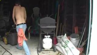 Jared Long grabs his dick and masturbates