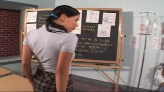 A brunette who gets a hard dick in her ass A brunette who gets a hard dick in her ass