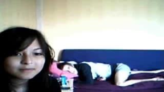 She has her pussy played with on the couch