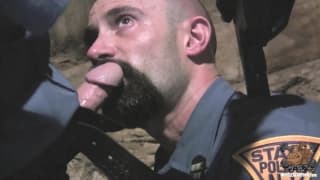 Two gay police men fuck in a barn Two gay police men fuck in a barn