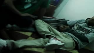 Two young gays bareback fucking Two young gays bareback fucking