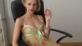 Sexy blonde milf teases us in lingerie Sexy blonde milf teases us in lingerie