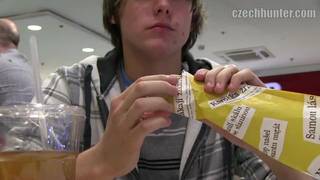 Eating a snack and then being snacked on! Eating a snack and then being snacked on!