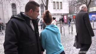 Random brunette takes a hard dick in her ass Random brunette takes a hard dick in her ass