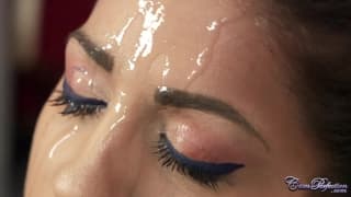 Julia De Lucia is made to suck this dick Julia De Lucia is made to suck this dick